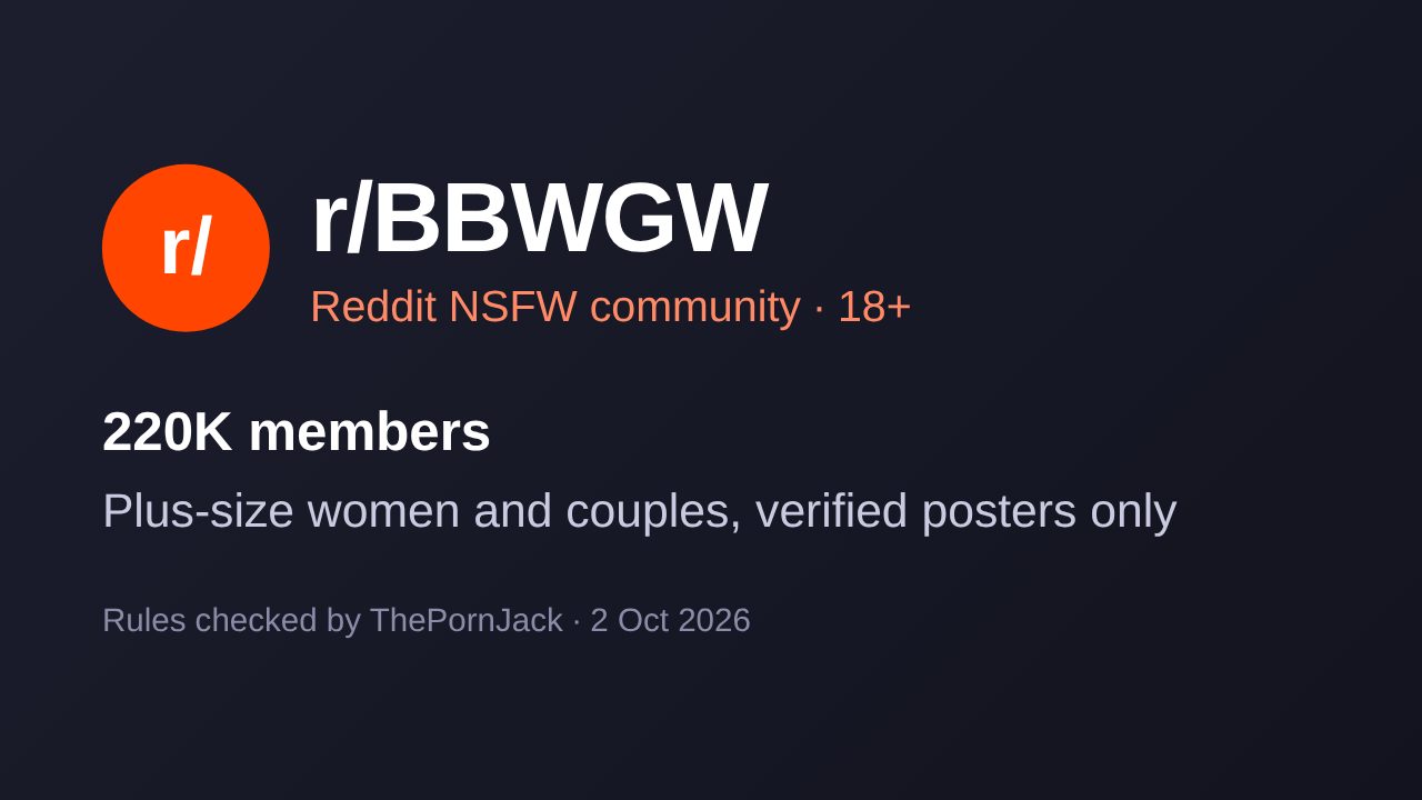 r/BBWGW
