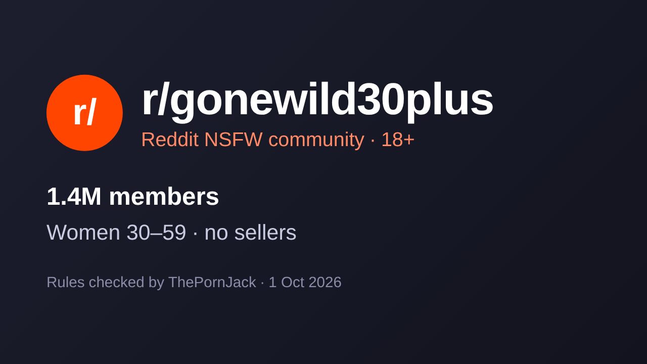 r/gonewild30plus